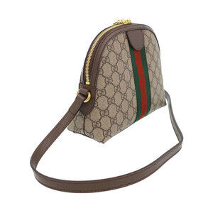 Gucci Bag GG Shoulder Canvas Ebony Ophidia Brown Supreme Beige